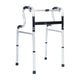 Lightweight Adjustable Height Bi-Level Folding Walker w/ Dual Frame Types in Gry