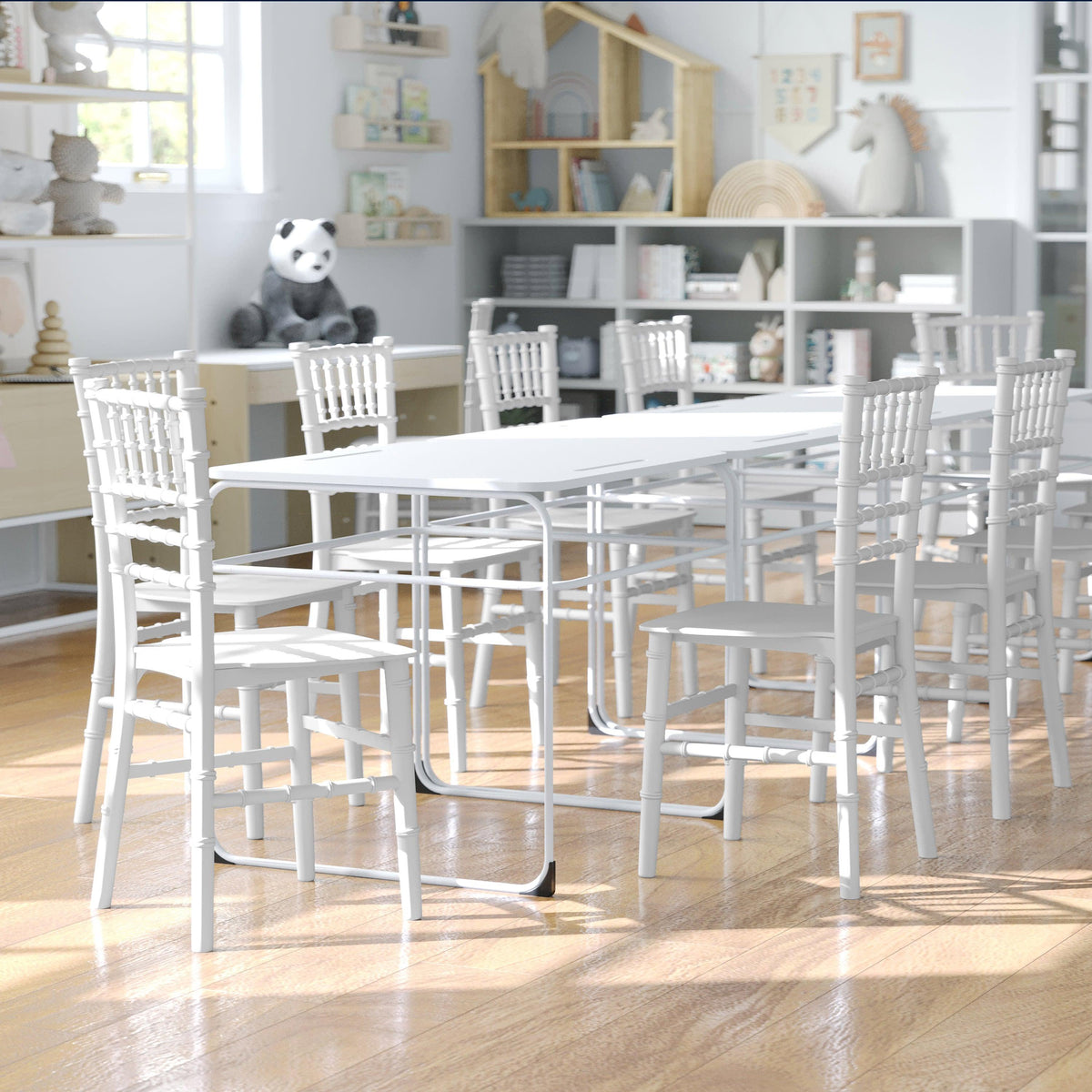 White |#| Child's Classic Resin Chiavari Chair for All Occasions in White