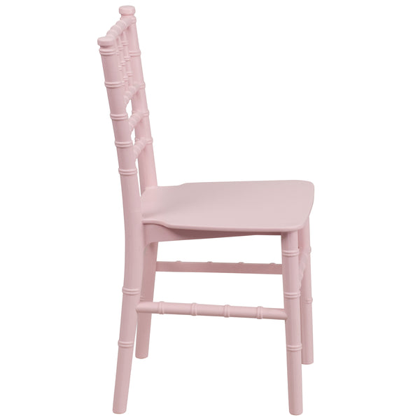 Pink |#| Child's Classic Resin Chiavari Chair for All Occasions in Pink