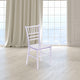 Clear |#| Child's Classic Resin Chiavari Chair for All Occasions in Transparent Crystal