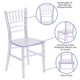 Clear |#| Child's Classic Resin Chiavari Chair for All Occasions in Transparent Crystal