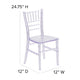 Clear |#| Child's Classic Resin Chiavari Chair for All Occasions in Transparent Crystal