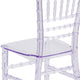 Clear |#| Child's Classic Resin Chiavari Chair for All Occasions in Transparent Crystal