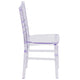 Clear |#| Child's Classic Resin Chiavari Chair for All Occasions in Transparent Crystal