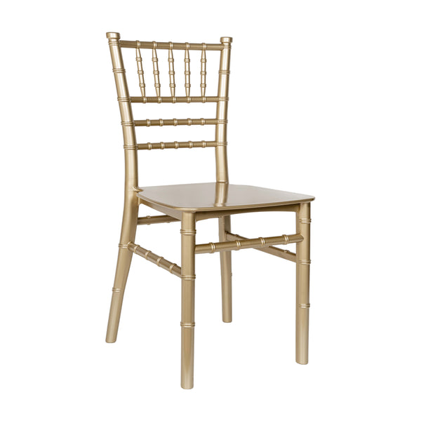 Gold |#| Child's Classic Resin Chiavari Chair for All Occasions in Gold