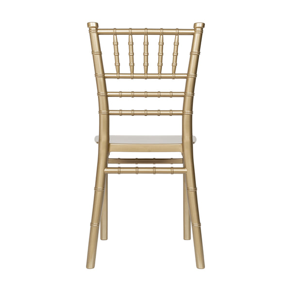 Gold |#| Child's Classic Resin Chiavari Chair for All Occasions in Gold