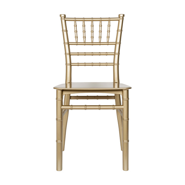 Gold |#| Child's Classic Resin Chiavari Chair for All Occasions in Gold