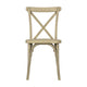 Light Oak |#| Indoor/Outdoor Commercial Grade Wood Look Resin Cross Back Chair in Light Oak