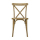 Chestnut |#| Indoor/Outdoor Commercial Grade Wood Look Resin Cross Back Chair in Chestnut