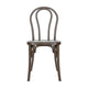 Dark Brown |#| Indoor/Outdoor Commercial Grade Wood Look Resin Thonet Style Chair in Dark Brown