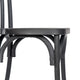 Black |#| Indoor/Outdoor Commercial Grade Wood Look Resin Thonet Style Chair in Black