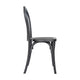 Black |#| Indoor/Outdoor Commercial Grade Wood Look Resin Thonet Style Chair in Black