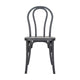 Black |#| Indoor/Outdoor Commercial Grade Wood Look Resin Thonet Style Chair in Black
