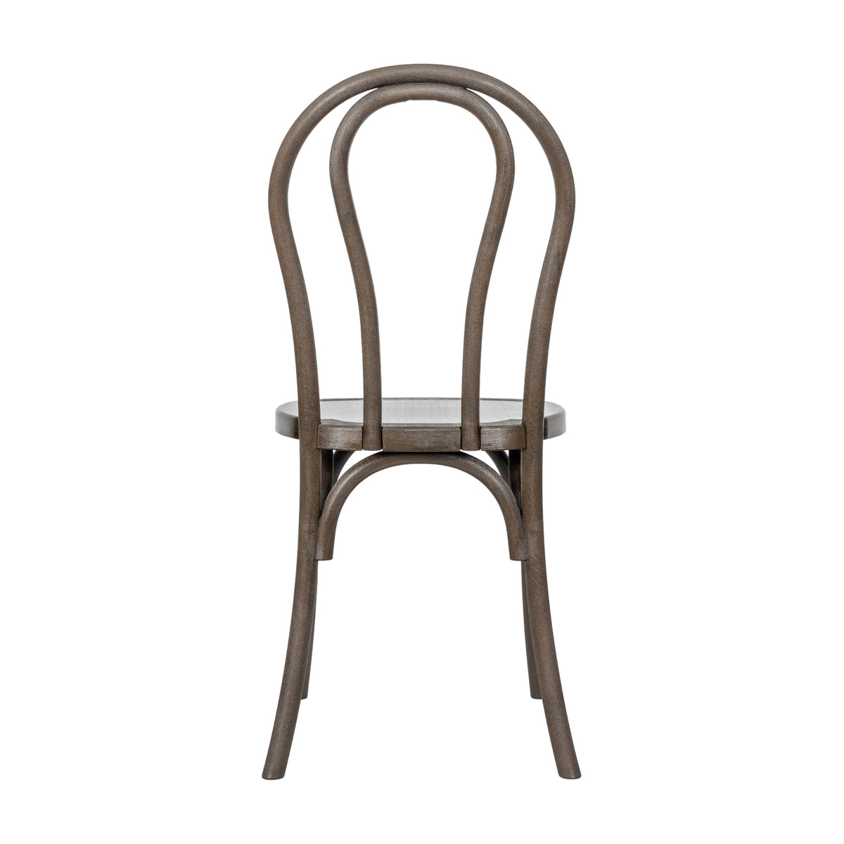 Dark Brown |#| Indoor/Outdoor Commercial Grade Wood Look Resin Thonet Style Chair in Dark Brown