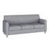 Gray/Chrome Legs |#| Gray LeatherSoft Sofa with Clean Line Stitched Frame and Chrome Legs