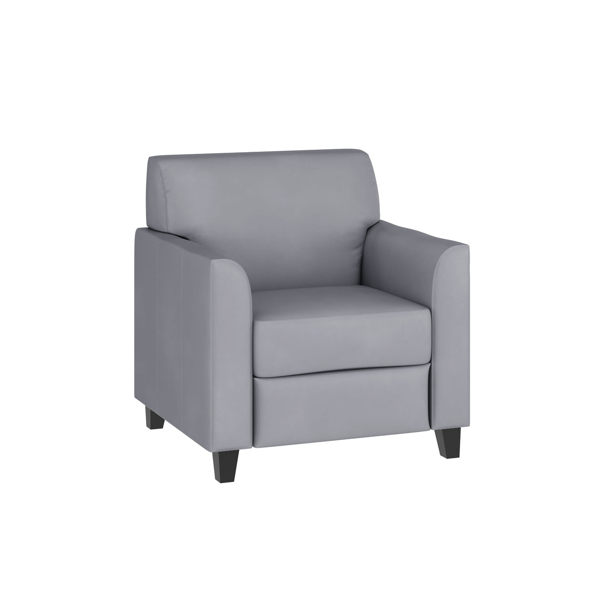 Gray |#| Reception Set in Gray with Clean Line Stitched Frame - Hospitality Seating