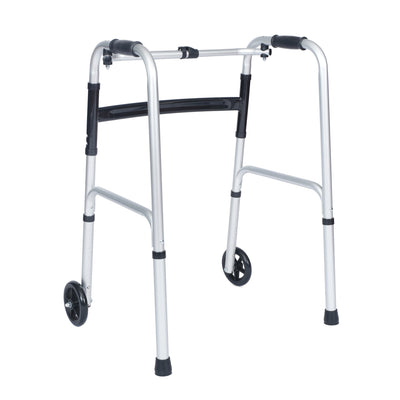 HERCULES Folding Walker with Adjustable Height, Interchangeable Wheels or Feet, Dual Frame Types, and Lightweight Design - View 1