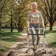 Lightweight Adjustable Height Folding Walker w/ Dual Frame Types in Silver/Black