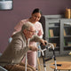 Lightweight Adjustable Height Folding Walker w/ Dual Frame Types in Silver/Black