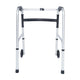 Lightweight Adjustable Height Folding Walker w/ Dual Frame Types in Silver/Black