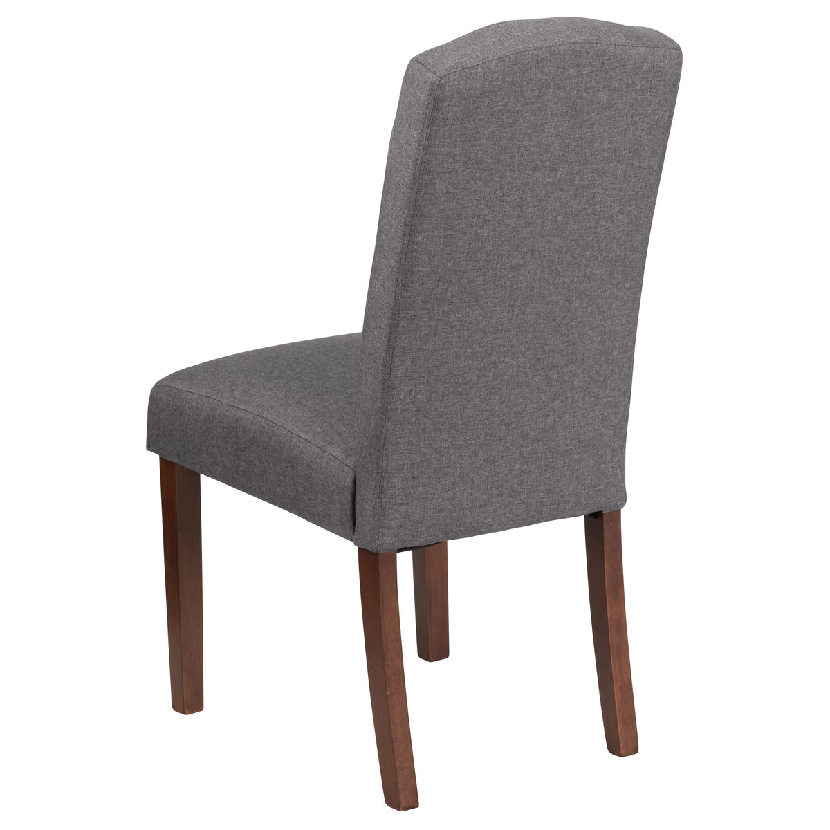 Gray Fabric |#| Gray Fabric Upholstered Diamond Patterned Button Tufted Parsons Chair