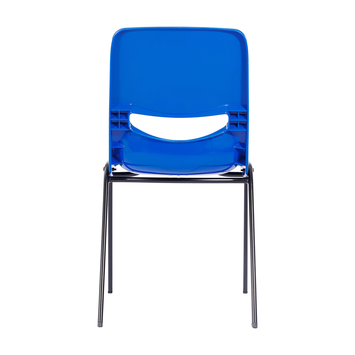 Navy |#| Ergonomic Heavy-Duty Flex Comfort Classroom Stack Chair in Navy