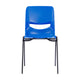 Navy |#| Ergonomic Heavy-Duty Flex Comfort Classroom Stack Chair in Navy
