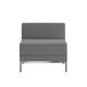 Gray |#| Contemporary Gray LeatherSoft Middle Chair - Reception &Home Office Chair