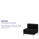 Black |#| Contemporary Black LeatherSoft Middle Chair - Reception &Home Office Chair