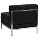 Black |#| Contemporary Black LeatherSoft Middle Chair - Reception &Home Office Chair