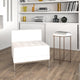 Melrose White |#| Contemporary White LeatherSoft Middle Chair - Reception &Home Office Chair