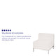 Melrose White |#| Contemporary White LeatherSoft Middle Chair - Reception &Home Office Chair