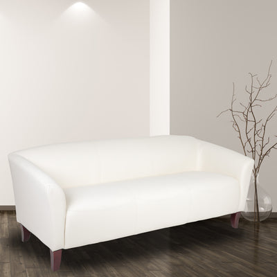 HERCULES Imperial Series LeatherSoft Sofa with Cherry Wood Feet - View 2