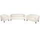 Ivory |#| Reception Set in Ivory with Cherry Wood Feet - Hospitality and Lounge Furniture