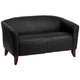 Black |#| Reception Set in Black with Cherry Wood Feet - Hospitality and Lounge Furniture