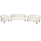 Ivory |#| Reception Set in Ivory with Cherry Wood Feet - Hospitality and Lounge Furniture
