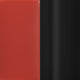 Red Vinyl Seat/Black Metal Frame |#| Commercial Ladder Back Black Metal Counter Stool - Red Vinyl Seat