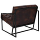 Bomber Jacket |#| Bomber Jacket LeatherSoft Tufted Lounge Chair w/ Integrated Frame & Slanted Arms