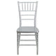 Silver |#| Silver Resin Stackable Chiavari Chair - Banquet and Event Furniture