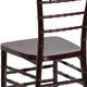 Mahogany |#| Mahogany Resin Stackable Chiavari Chair - Banquet and Event Furniture