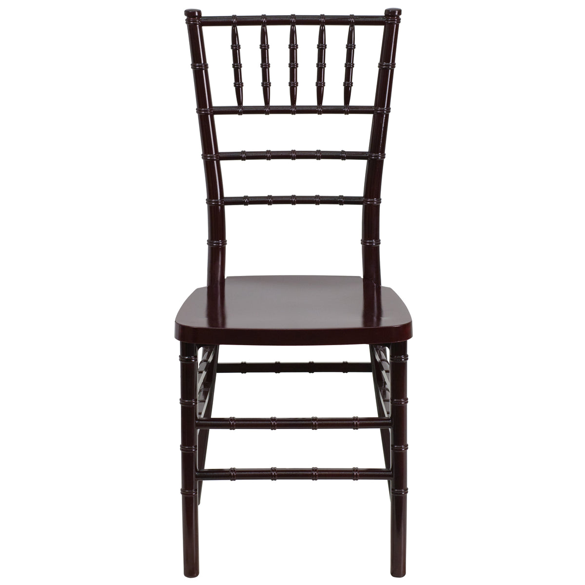 Mahogany |#| Mahogany Resin Stackable Chiavari Chair - Banquet and Event Furniture