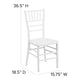 White |#| Matte White Resin Stacking Chiavari Event Chair