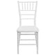 White |#| Matte White Resin Stacking Chiavari Event Chair