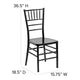 Black |#| Black Resin Stacking Chiavari Chair - Hospitality and Event Seating