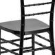 Black |#| Black Resin Stacking Chiavari Chair - Hospitality and Event Seating