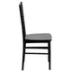 Black |#| Black Resin Stacking Chiavari Chair - Hospitality and Event Seating
