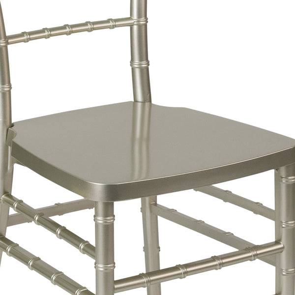 Champagne |#| Champagne Resin Stacking Chiavari Chair - Hospitality and Event Seating