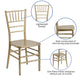 Gold |#| Gold Resin Stacking Chiavari Chair - Hospitality and Event Seating