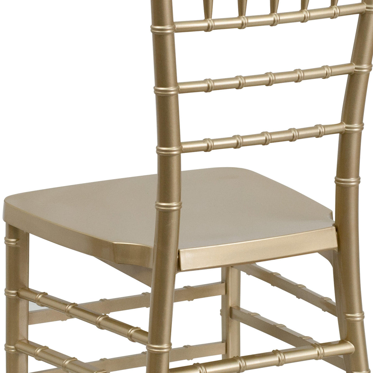 Gold |#| Gold Resin Stacking Chiavari Chair - Hospitality and Event Seating