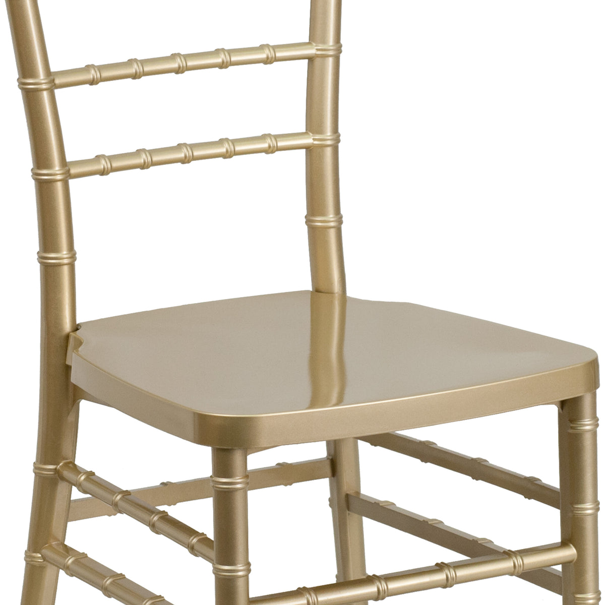 Gold |#| Gold Resin Stacking Chiavari Chair - Hospitality and Event Seating